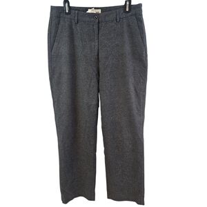L.L. Bean Size 10 Gray Flannel Dress Pants Classic Fit Straight Leg
